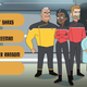 This is the bridge crew that thinks Lower Decks is their TV show. Little do they know...
